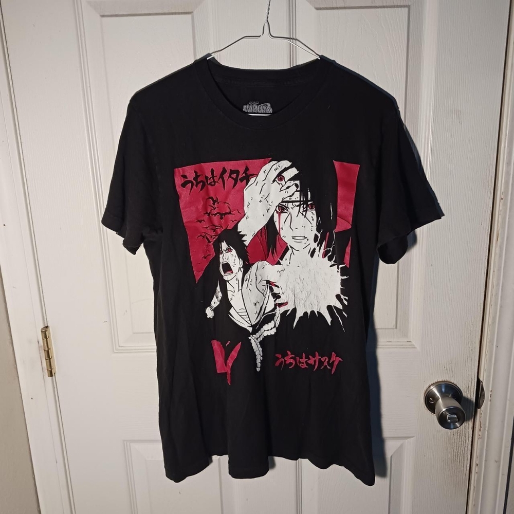 Naruto Shippuden Uchiha Itachi & Uchiha Sasuke Graphic T-shirt